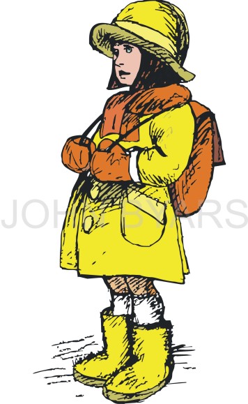girl with satchel lineart colour watermarked 4