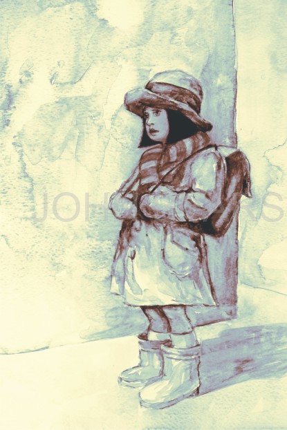 girl with satchel watercolour watermarked 2