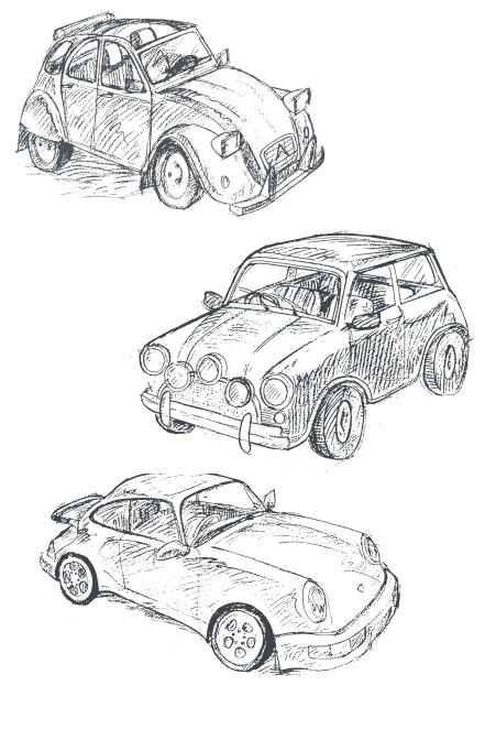 sheet 13 vintage cars A