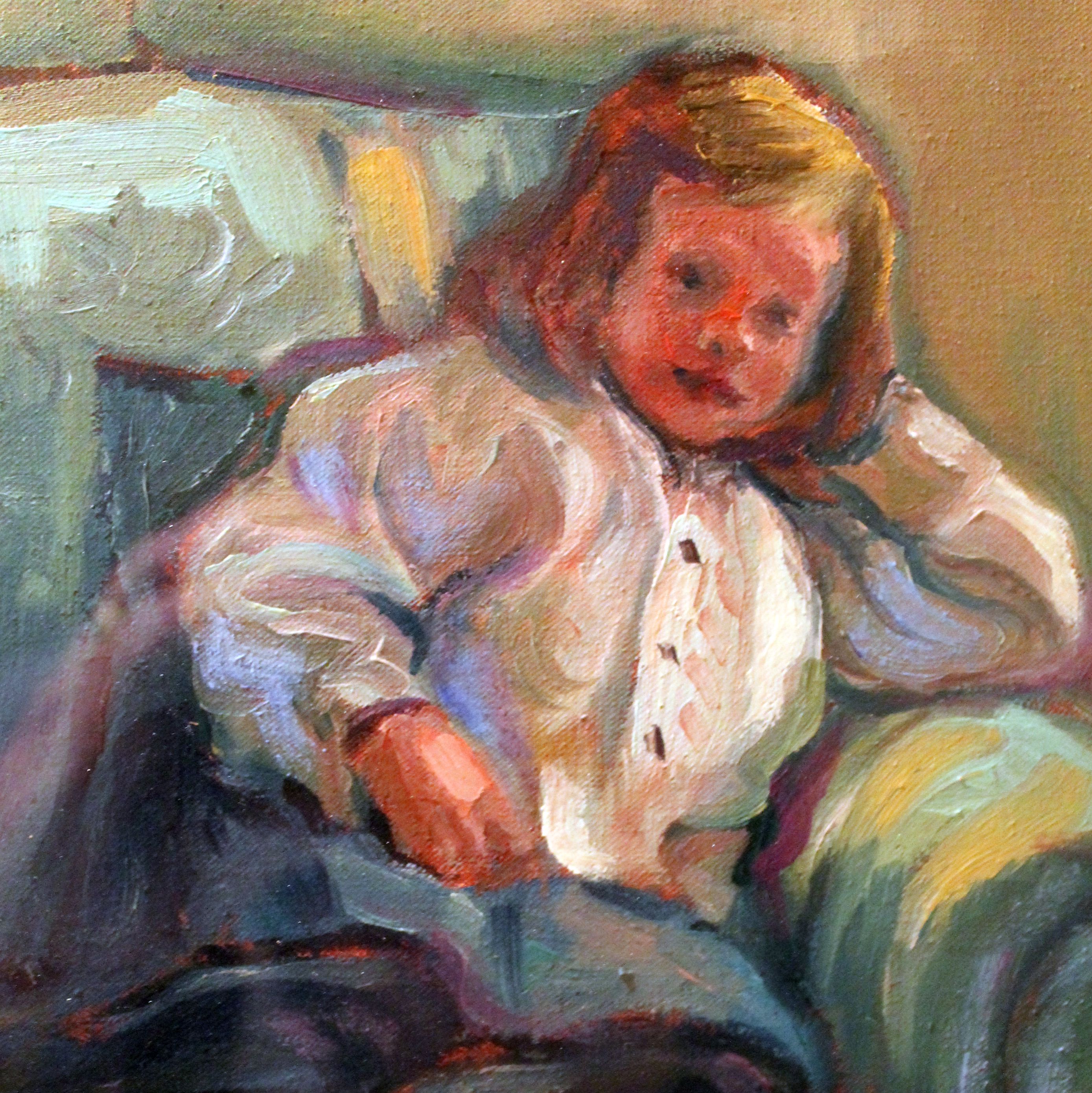 squared painting of clare