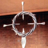 St Pauls Shettleston crucifix in iron